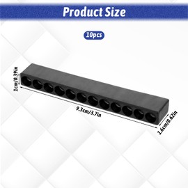 Pack of 10 12 Hole Bit Holder with Hex Shank, Plastic Screwdriver Head Storage, Screwdriver Holder Organiser Case for 1/4 Inch Hex Shank