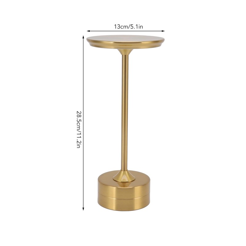 DAUERHAFT LED Table Lamp ,USB C Aluminum Shell Cordless Bedside