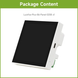 Waveshare Luckfox Core1106 Smart 86 Box Development Board, RV1106G2, 0.5/1TOPS, 128MB/256MB DDR3L, ARM Cortex-A7 32-bit, Onboard 4inch 720 × 720 Pixel Touch Display, RS485 Interface, Without Wireless