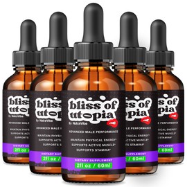 (5 Pack) Bliss of Utopia Drops – Original Liquid Formula with a Premium Natural Blend to Help Support Daily Energy & Everyday Performance | Just a Few Easy Drops to Keep You Going (150 Servings)