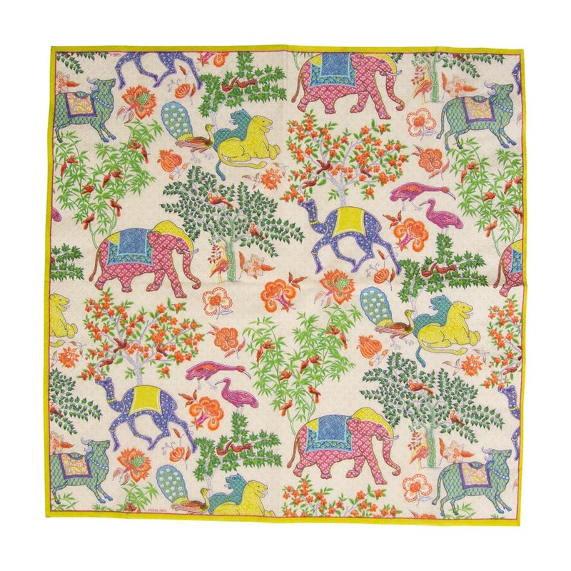 Caspari Le Jardin De Mysore Paper Luncheon Napkins - Four