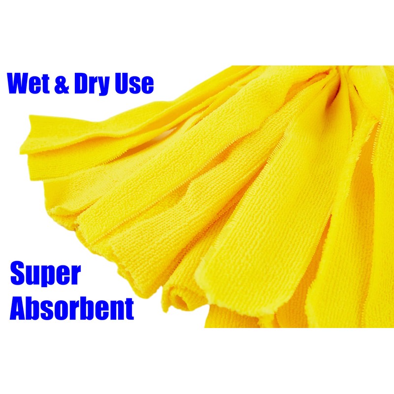 Microfibre XL Fringe Mop Head for Speed Cleaning Kitchen &