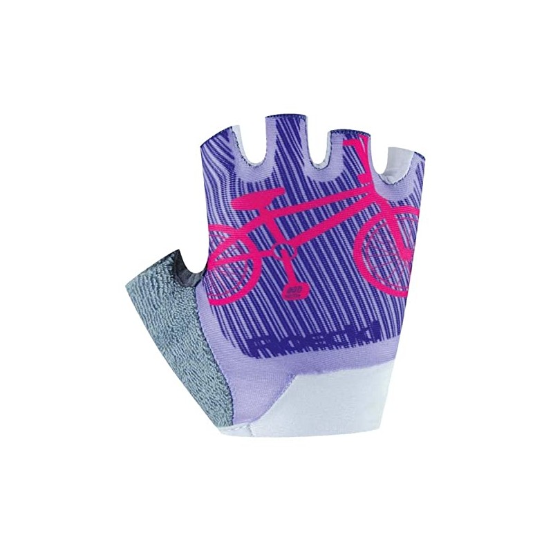 Roeckl Trapani Children's Cycling Gloves Short Purple 2023: Size: 3