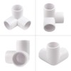 30Pack 3-Way 3/4 inch PVC Fitting PVC Elbow Fittings PVC