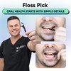 SOMETHING NICE Floss Picks - Minty Fresh Twin Floss for