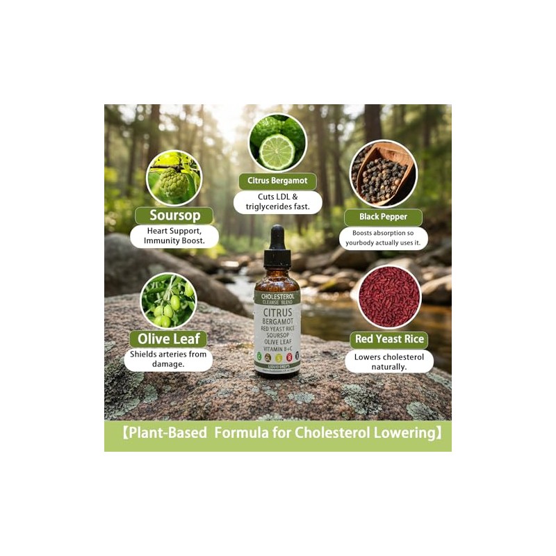 Veltorin Red Yeast Rice Drops - Cholesterol Support Blend with