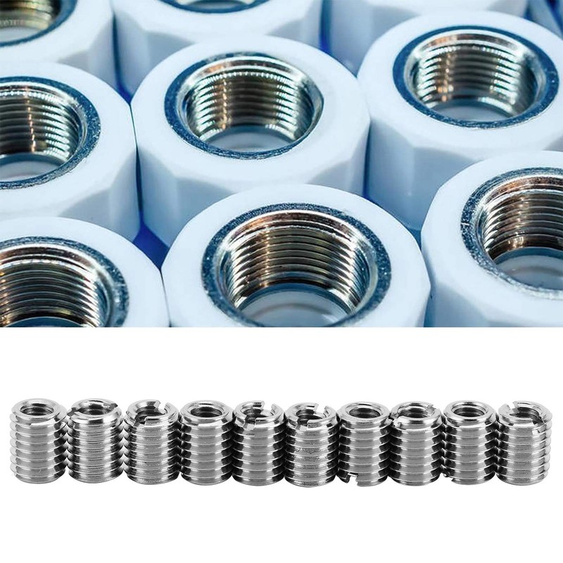 Tbest Threaded Inserts From M6 to M5, 10pcs Thread Insert