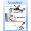 VEVOR Ice Crusher Machine, 220lbs Per Hour Electric 4 Blades