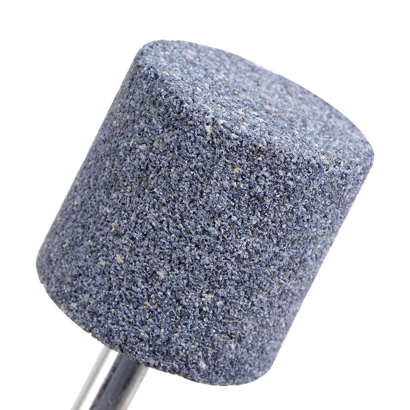 QUARKZMAN Grinding Mounted Stones 1/4" Shank 1.18" Diameter Cylindrical Corundum