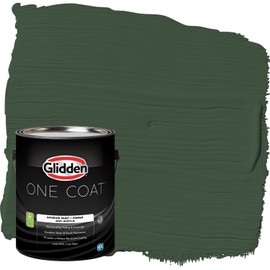 Glidden One Coat 1 gal. Pine Forest/Green Eggshell Interior Paint with Primer