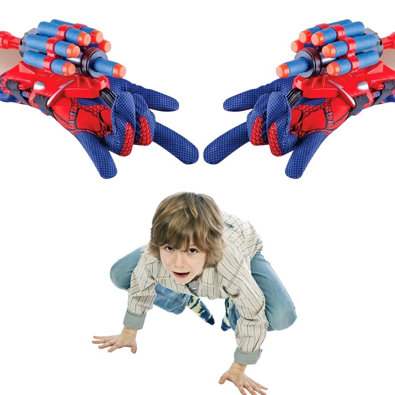 Eabdice Spider Launcher Set, Wrist Launcher Set, Spider Toy Glove,