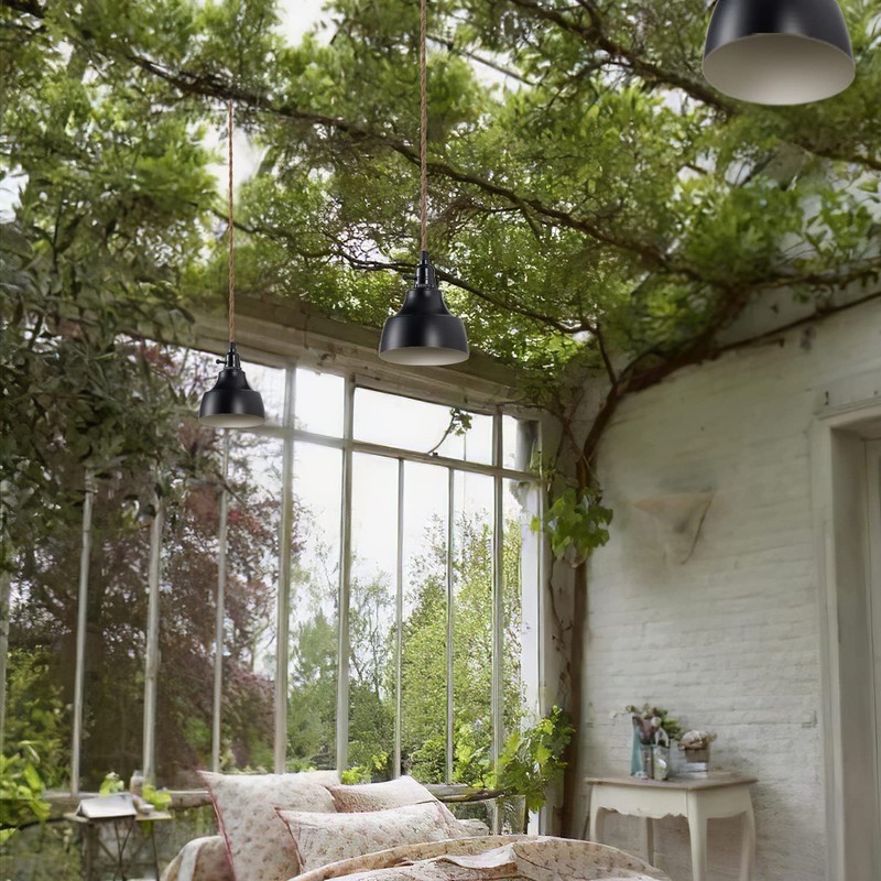 ALAISLYC 3 Light Plug in Pendant Light Cord 22FT Industrial
