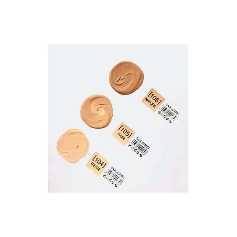 Maquillaje Tailaime Velvet Touch Alta Cobertura Base Liquido