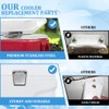 Cooler Hinges Replacement & Cooler Latch Replacement Stainless Steel Cooler