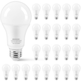 14W A19 LED Light Bulbs 100-125 Watt Equivalent, 12 Packs 1500LM Bright 5000K Daylight White LED Bulbs, E26 Medium Base Bulbs for Home Office Bedroom Living Room Kitchen, CRI 90+, Non-Dimmable