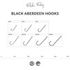 FLADEN - Black Aberdeen Sea Fishing Hooks Bulk Packs Barbed