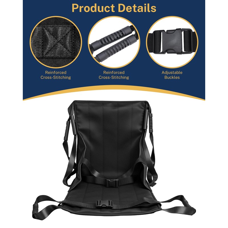 Wheelchair Transfer Sling, Patient Lift Sling with Handles, Portable Mobility