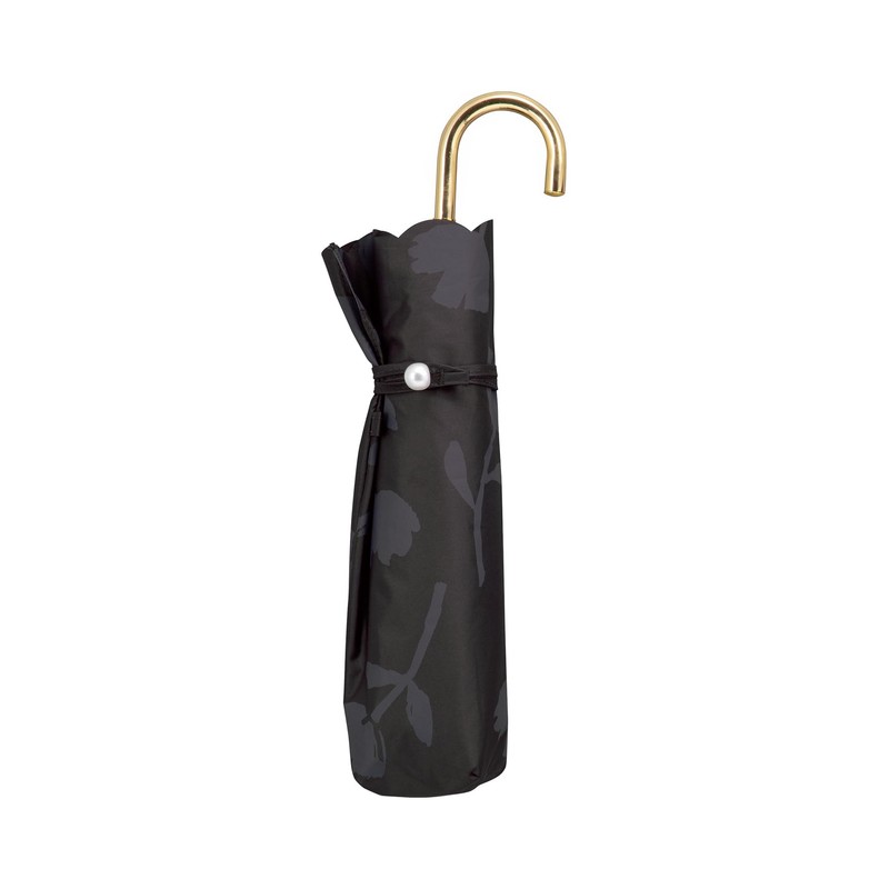 2025 Wpc. 801-18067-102 Women's Mini Folding Parasol, Flower Shadow, Charcoal,