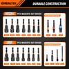 REALTEK 21PCS Magnetic Nut Driver Set, Metric and SAE Nut