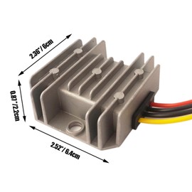 Proshopping DC-DC Buck Converter, 15-90V to 12V 8A Waterproof Step Down Converter, Golf Cart Voltage Regulator Reducer, 24V 36V 48V 60V 72V to 12V 96W Small Step Down Module