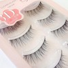 CLEAREYELASH Natural False Eyelashes, Natural 3D Eyelashes, 5 Pairs (N03