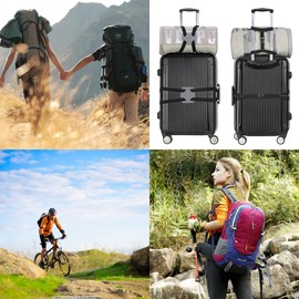 Buckles Strap Set of 1 inch,10 Yards Webbing With 10 pcs Nylon Quick Side Release Buckle and 20 pcs Tri-Glide Slides-Plastic Buckles,No Sewing Heavy Duty,for DIY Making Luggage Strap,black