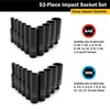 Titan 46053 1/4-Inch Drive SAE & Metric Impact Socket Set