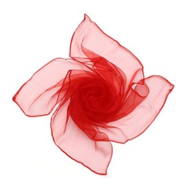 Boolavard Sheer Chiffon Square Scarf in Colours - in the Style of the 50s, red