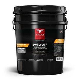 TRIAX DX6 ATF - Compatible with Dexron VI and Mercon SP/LV Applications - Full Synthetic, OEM Grade, Low Viscosity, Fill for Life Automatic Transmission Fluid (5 Gallon)