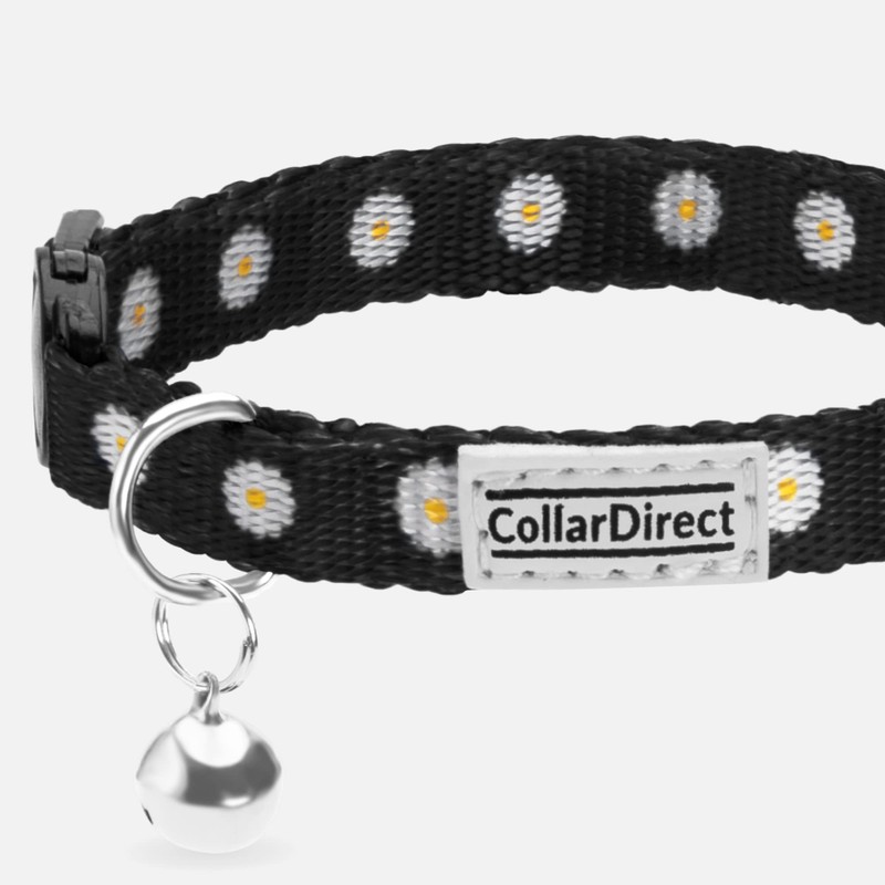 CollarDirect Cat Collar with Bell Floral Pattern 2 Pack Set