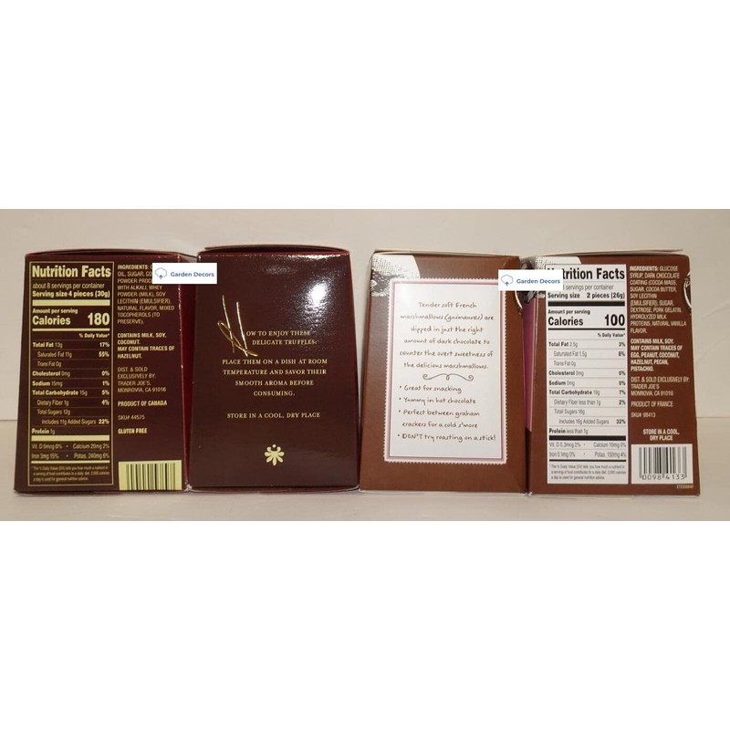 Trader Joe’s Cocoa Truffles & Dark Chocolate Covered Marshmallows (Four