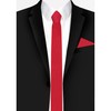 Jacob Alexander Men's Skinny Width 2" Solid Color Tie -
