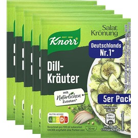 Knorr Salat Kroenung Dill-Kraeuter (Dill Herb) 5-Pack 45g (5 x 9g)