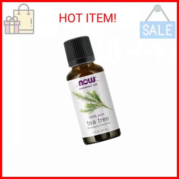 NOW Essential Oils, Tea Tree Oil, Cleansing Aromatherapy Scent, Steam