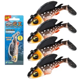 FUNKS Rock King Goby Rockfish Explosive Fishing Jigworm 1oz 28g Set of 4 Roots Drastically Reduced Rooting Reduction