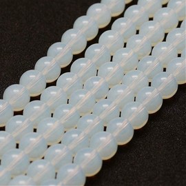 1 Strand Moonstone Gemstone Strand Beads 4 mm Ball Synthetic Gemstone