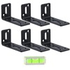 Adjustable Mounting Bracket, 6 PCS Corner Braces Brackets, 90 Degree