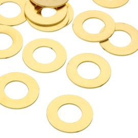 PATIKIL Round Silver Washers, 24Pcs 1 Inch/25.4 mm Flat Washers Metal Stamping Washer Blanks for Engraving Stamping Jewelry Bracelet Necklace Jewelry Craft Making, Copper