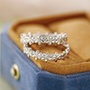 PORMENT 925 Sterling Silver Stackable Rings for Women 14k Gold