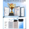 [2025 Upgrade] Doogoocoo Windshield Sun Shade [Ice-Crystal Cooling & 100%