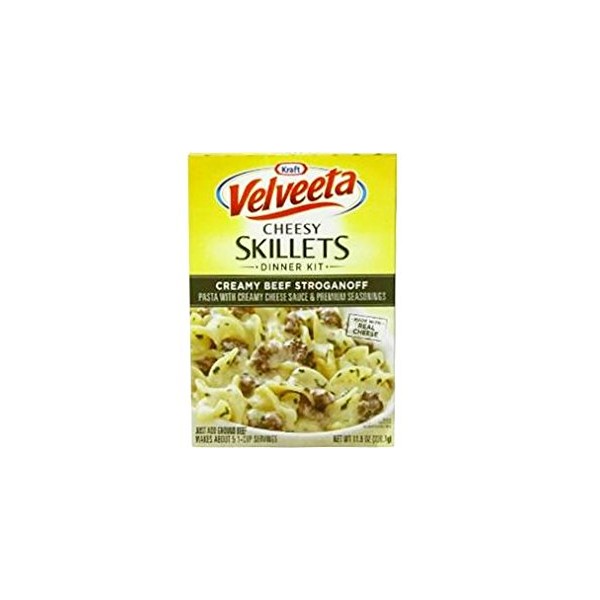 Velveeta Creamy Beef Stroganoff Dinner Kit (Pack of 3) 11.5 oz Boxes