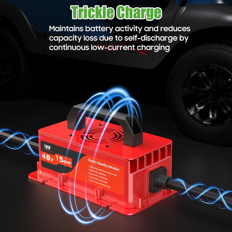 10L0L Club-Car DS & Precedent Charger 48V 15A 3-Pin Round