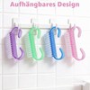 24 Nail Brush Hand Brush with Handle, Fingernail Exfoliating Cleaning