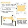 Shade&Beyond Rectangle Sun Shade Sail 12'X20'Sand Permeable Canopy Sand for