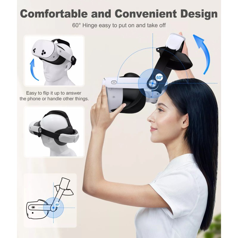BEBONCOOL For Meta Oculus Quest 3/Quest 3S/Quest 2 VR Comfort