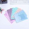 Mogoostry A7 Cash Envelope Binder Pockets 10pcs 5 Color A7