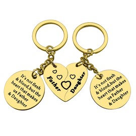 Father's Day Gift Stepdad Gift from Daughter Step Dad Gift Daughter in Law Keyring Keychain Step Daughter Gift Adoption Gift Keyring Bonus Dad Gifts Appreciation Gift Birthday Christmas Wedding Gift