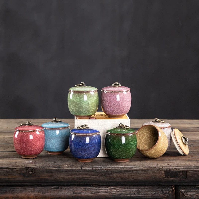 Kelendle Small Keepsake Urn for Human Ashes with Velvet Box
