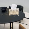 OHPHCALL Luxurious Rose Tissue Box Holder Stylish Bling Acrylic Tissue