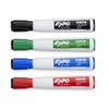 EXPO 1944728 Magnetic Dry Erase Markers with Eraser, Chisel Tip,